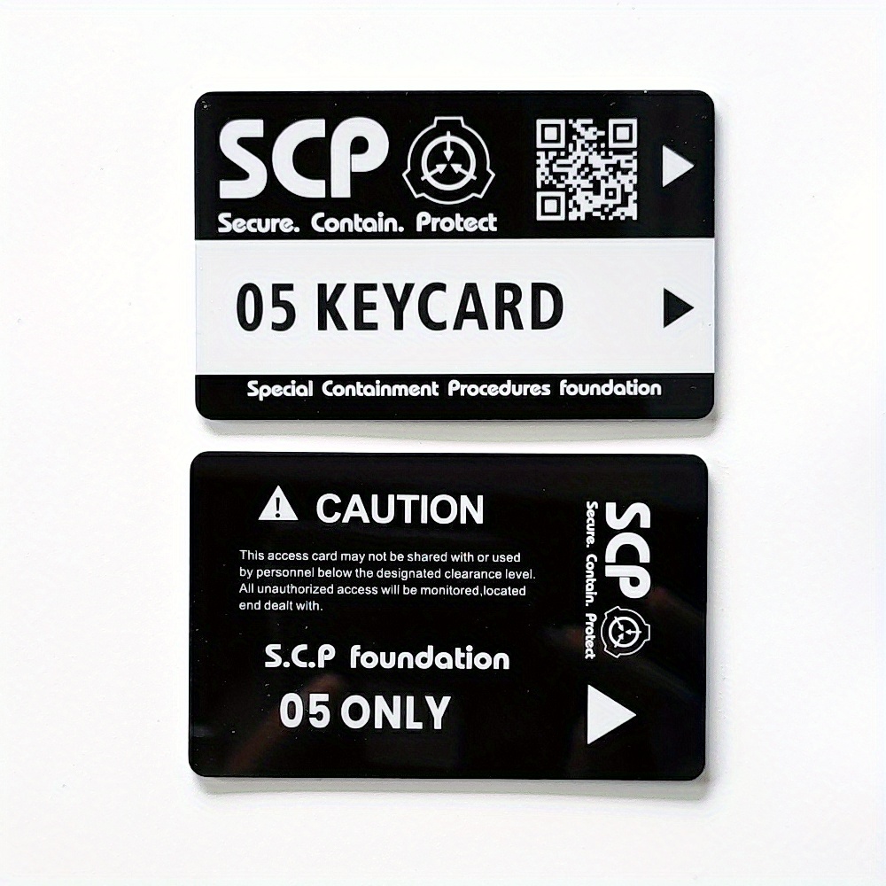 SCP foundation GUARD secret PVC hardcard Special Logo Cosplay