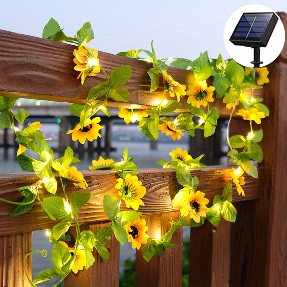 Solar string lights 2024 for fence