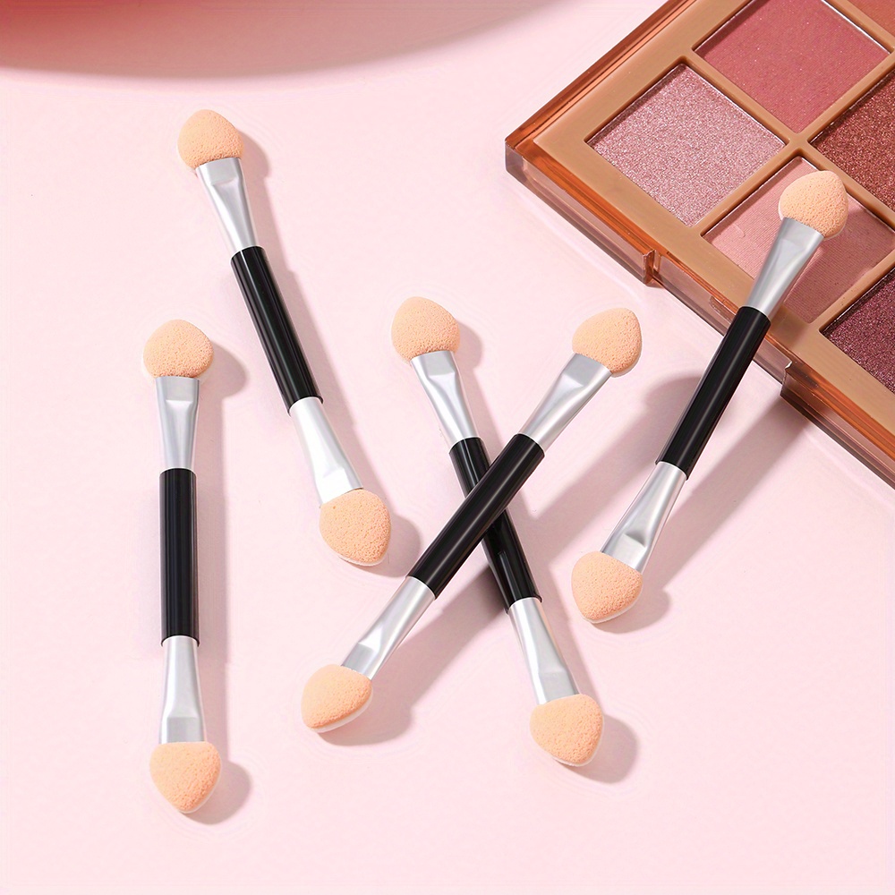 XUZOPIM 4er Set Make-up Schwamm Applikatoren – Für Lidschatten, Präzises Auftragen, Pink, 11,5 Cm