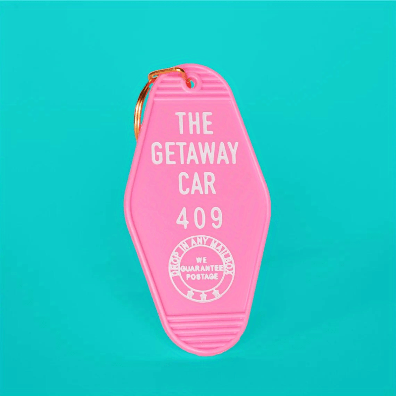 The Getaway Car Round Transparent Acrylic Keychain, For Men - Temu