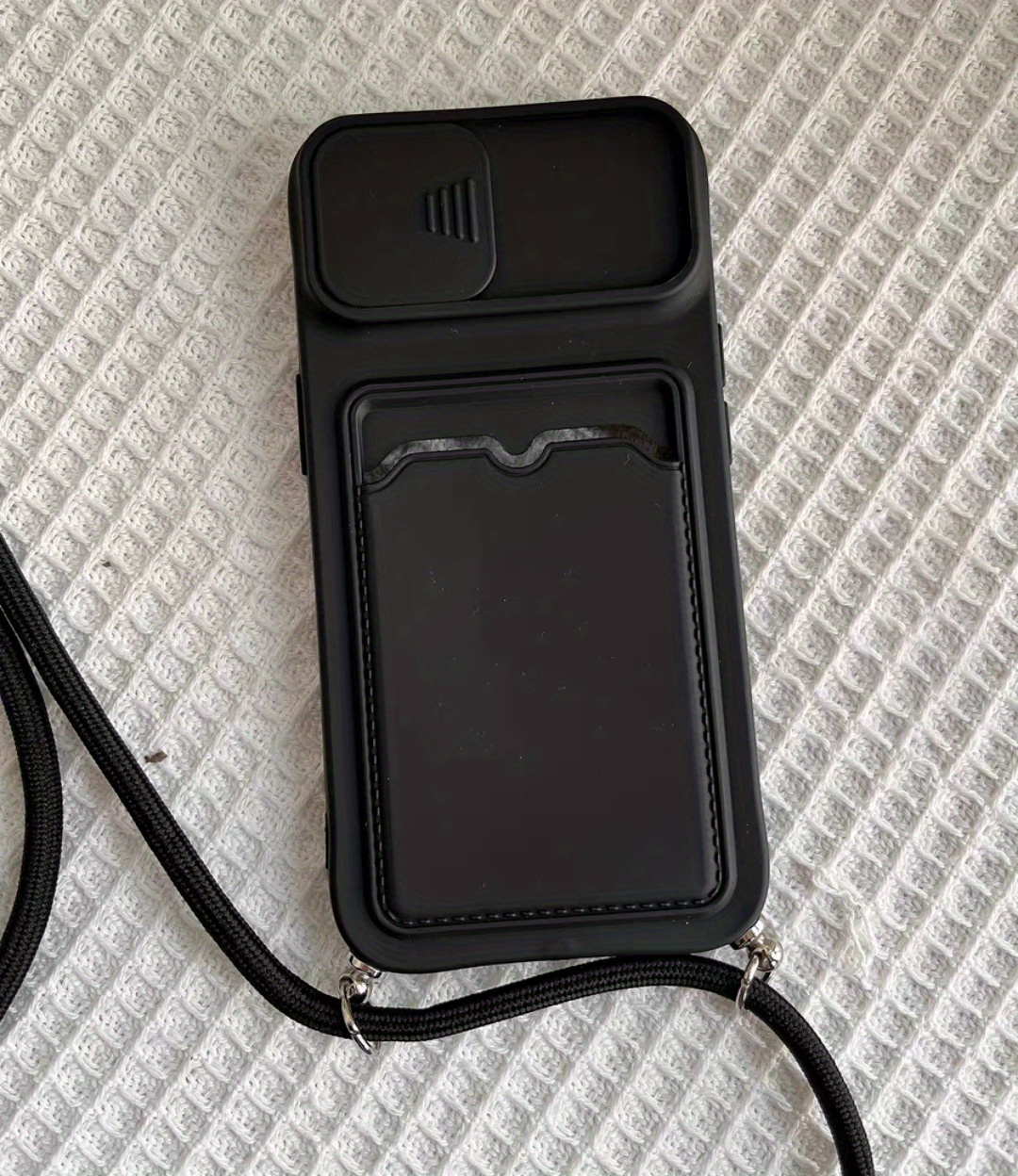 Stylish Black Crossbody Phone Case For Iphone14/13/12/11 Pro Max Plus Allinone Protection