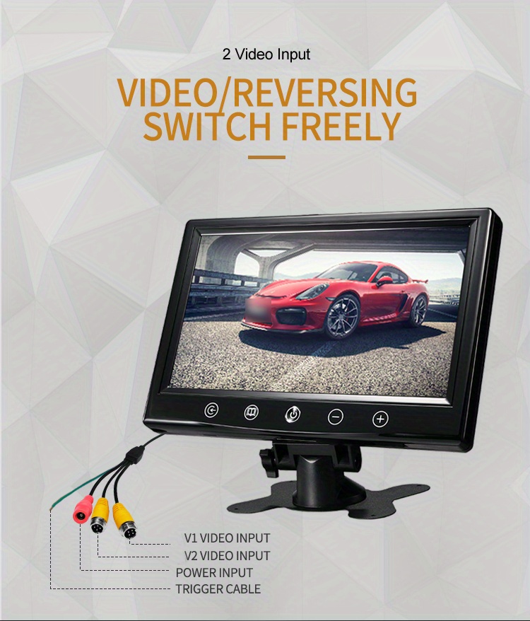 lcd display car-9 lcd display car monitor with bus reverse monitoring capabilities details 3