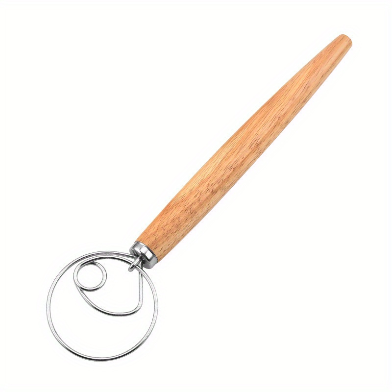 Danish Dough Whisk Large Wooden Danish Whisk For Dough With - Temu