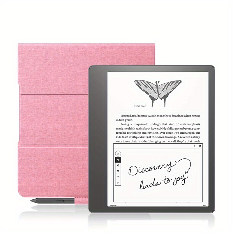 GUKSRASO Étui pour Kindle Scribe 10,2 pouces – Coque fine en TPU  imperméable avec fonction veille/réveil automatique, avec porte-stylo :  : Électronique