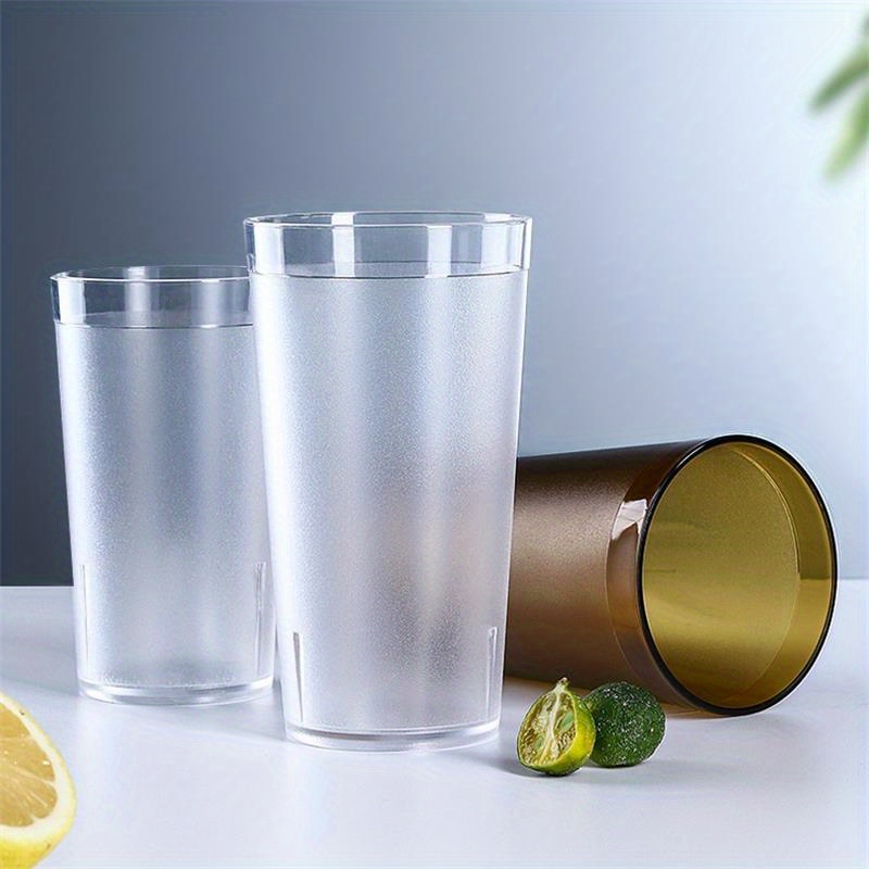 Unbreakable Plastic Stackable Water Tumbler, Acrylic Drinking Glasses, For  Juice Beverages Drinks Coffee Restaurant Style Reusable Top-rack Dishwasher  Safe - Temu