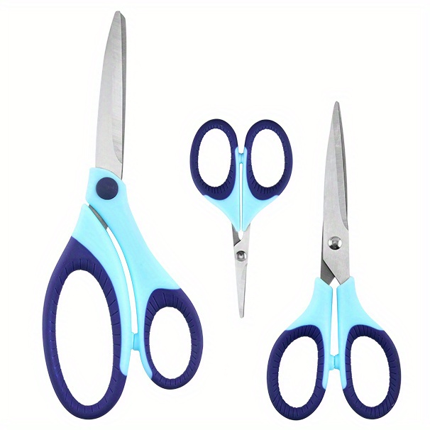 3 Piece All Purpose Comfort Grip Scissor Set