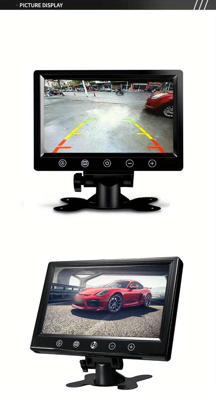 lcd display car-9 lcd display car monitor with bus reverse monitoring capabilities details 4