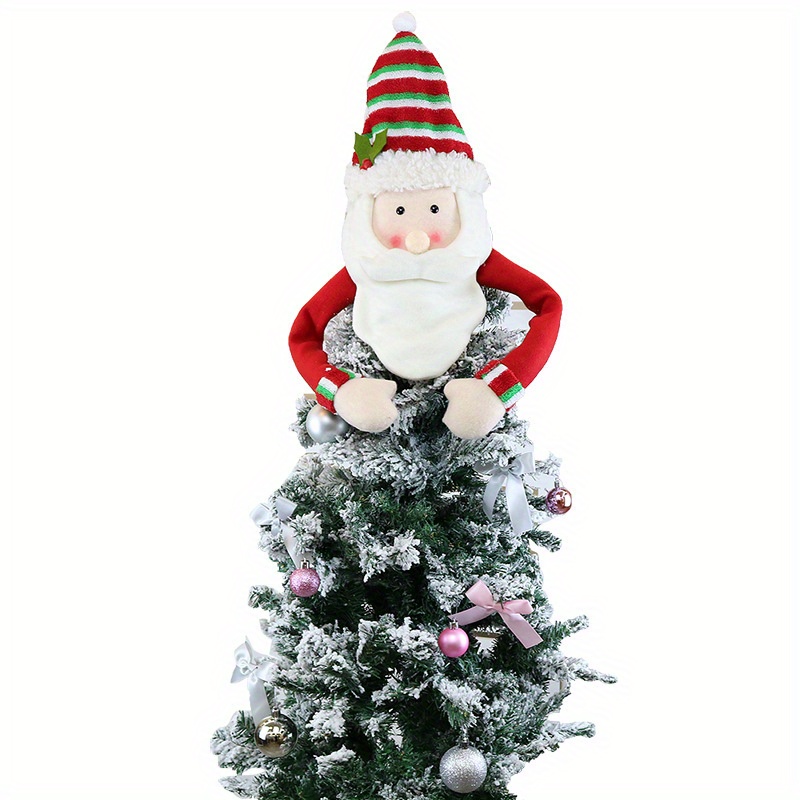 Image of Christmas Star Old Man Snowman Decoration Christmas Supplies Felt Christmas Tree Hat Pendant Decoration