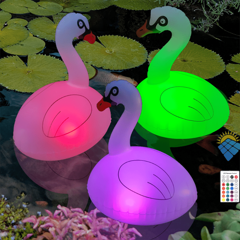 Solaire Lampe Flottante Piscine 1 pièces, 16 Couleurs Lumière de piscine  Flottante Étang avec Couleur Changeante Lampe Solaire Extérieur Pour