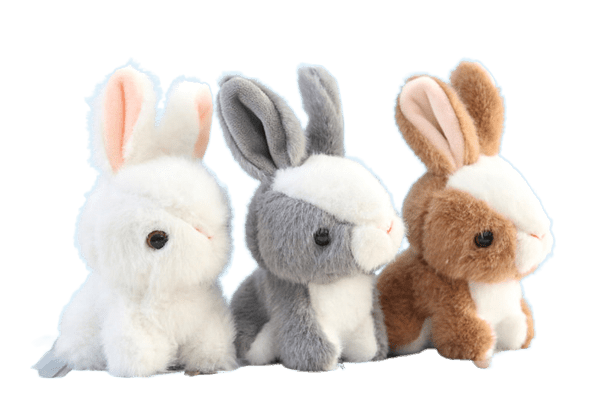 Cute Rabbit Plush Bag Charm, Stuffed Bunny Keychain