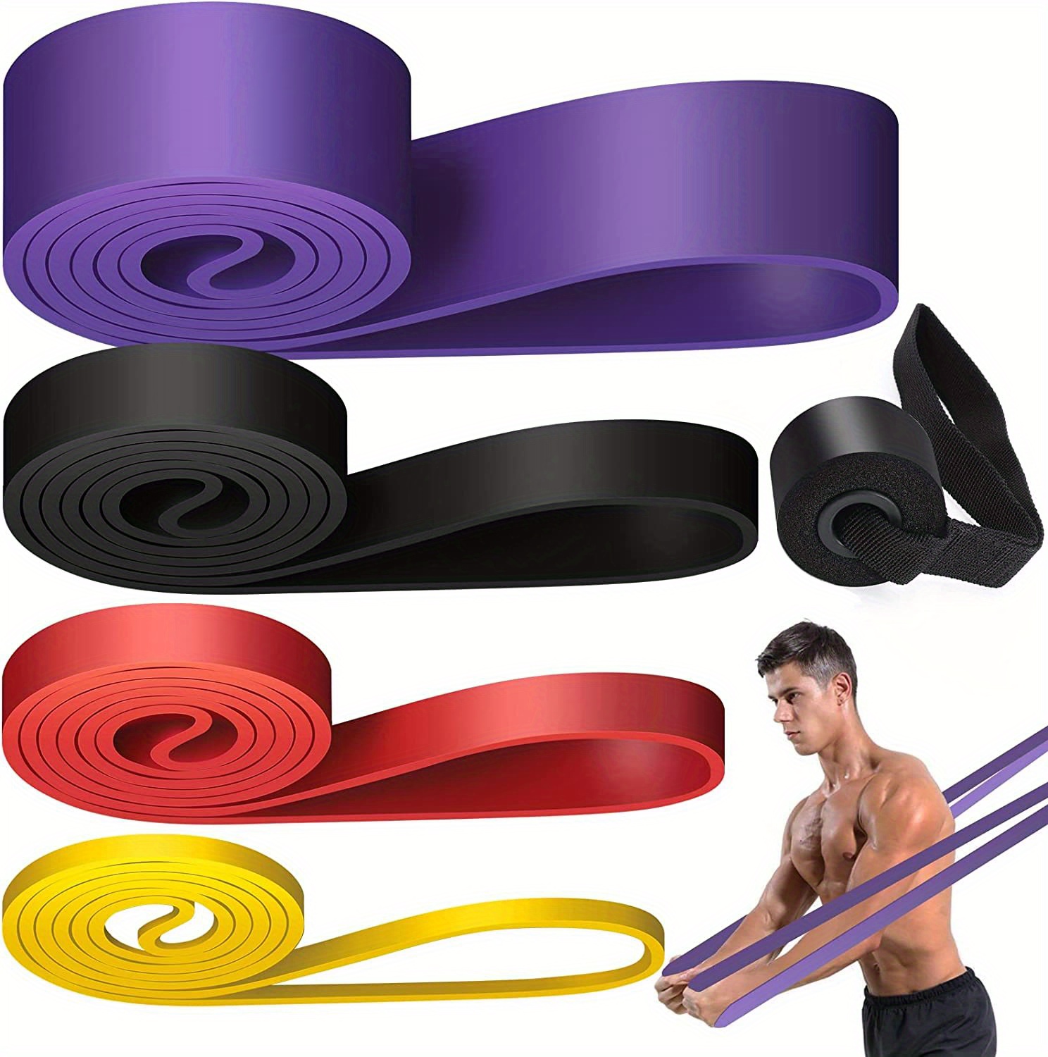 Pull up Assistance Bands Set of 3 Pull up Resistance Bands for Working Out  Men and
