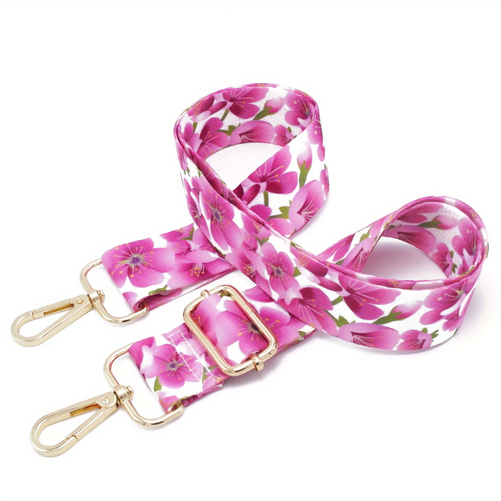 Pink Floral Replacement Bag Strap