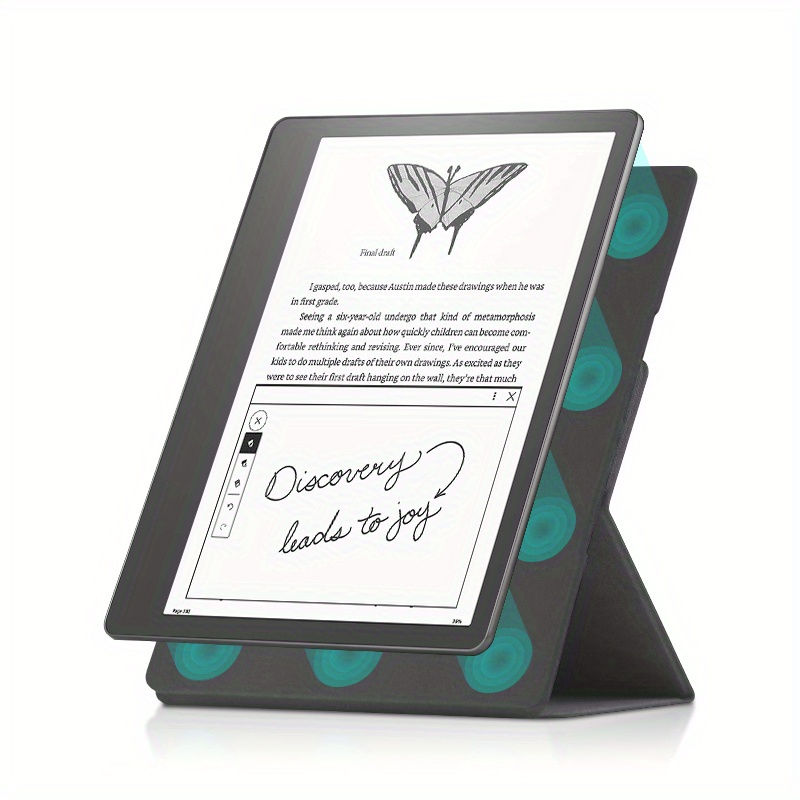 WALNEW Étui de protection en cuir synthétique pour Kindle Scribe