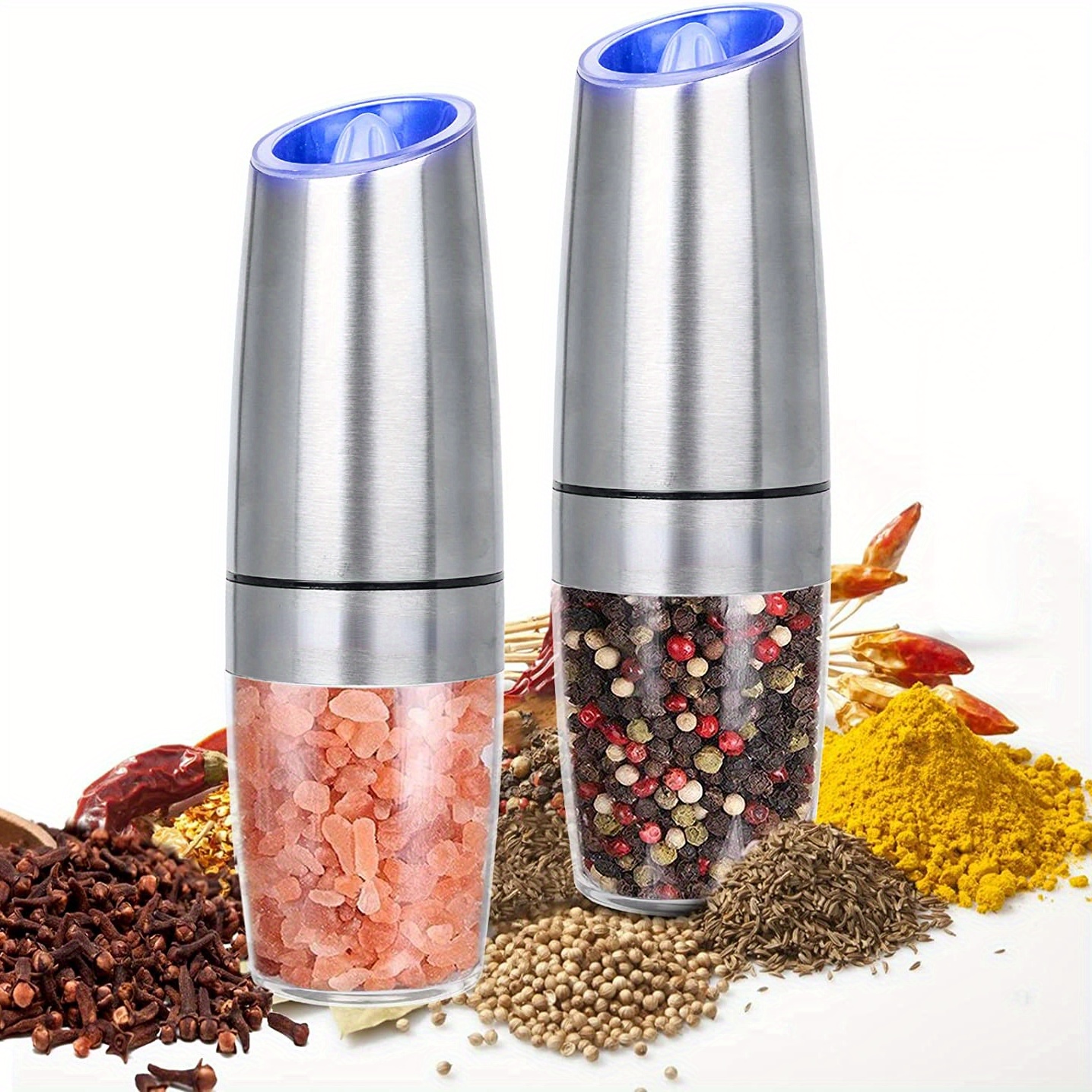 Electric Pepper Mill Herb Coffee Grinder Automatic Gravity Induction Salt  Shaker Grinders Machine Kitchen Herb Spice Mill Tools