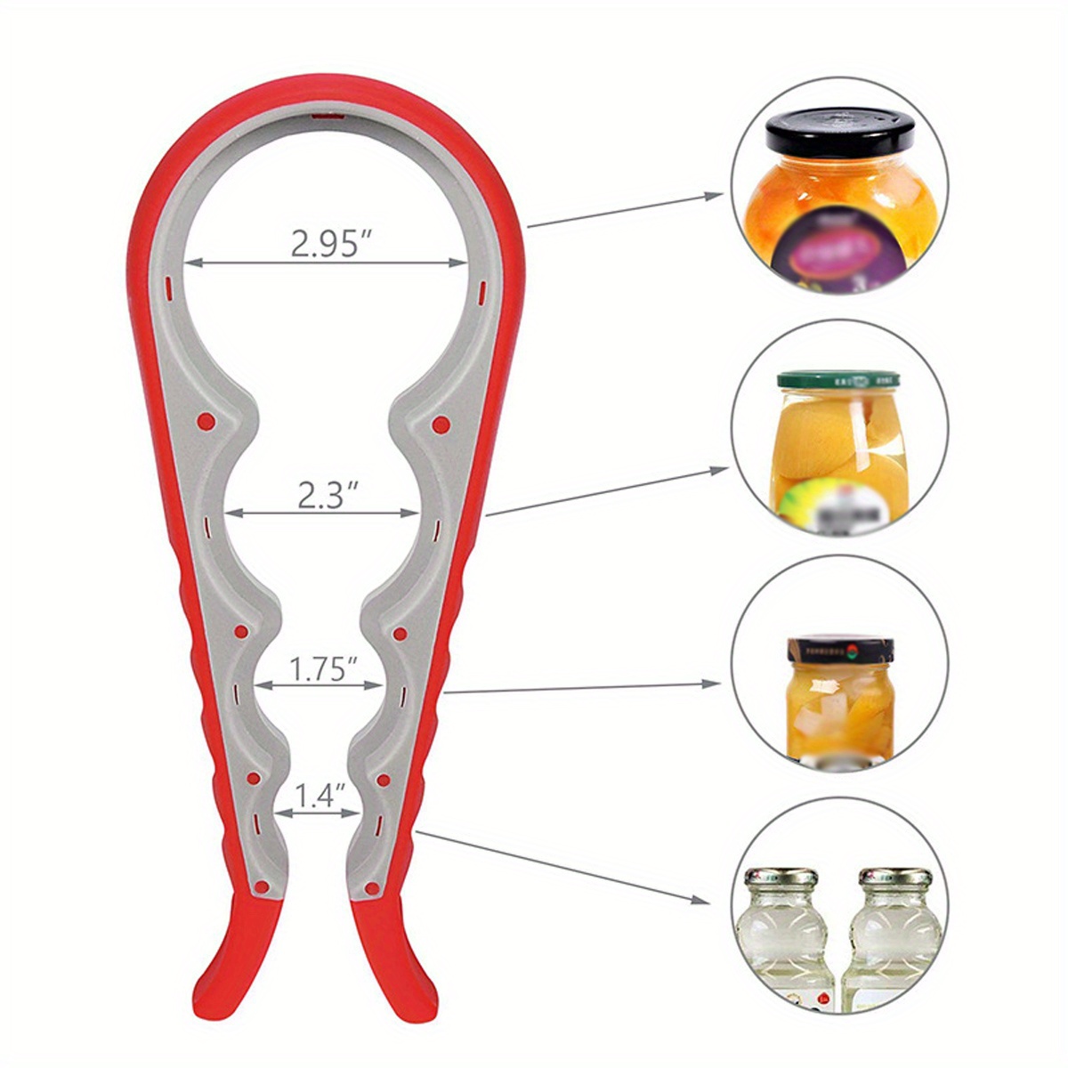 Strong Grip Bottle Jar Opener Set Easy Use Weak Hands Temu