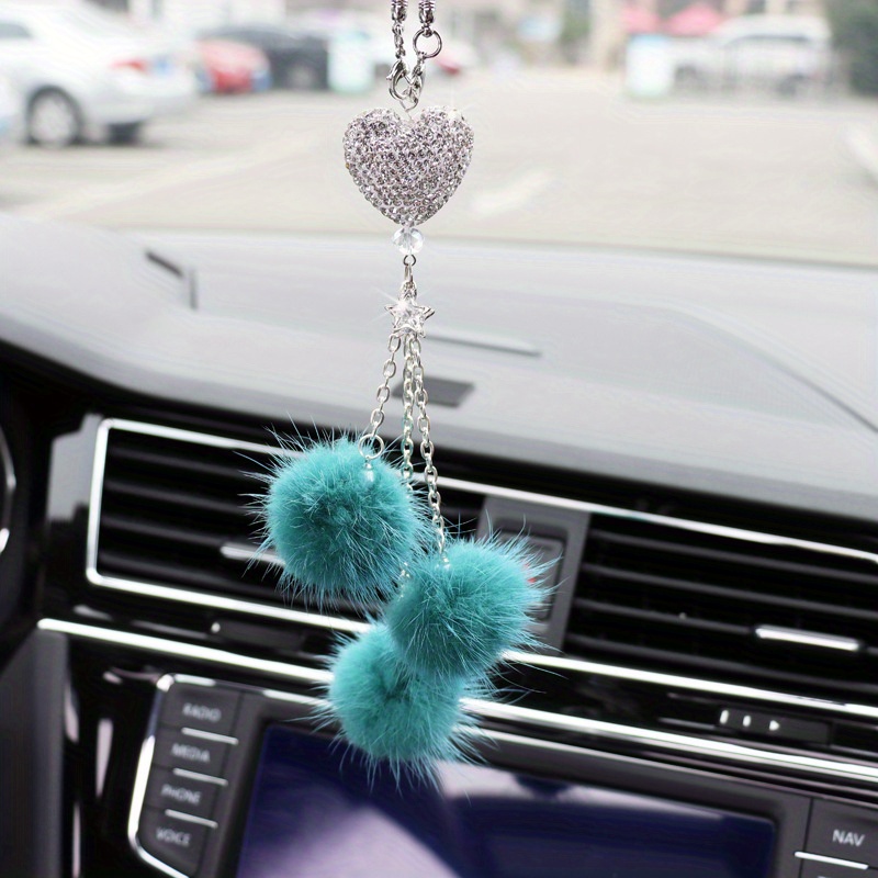 Pendentif Décoration Voiture 1pc Pendentif Boule Poils - Temu France