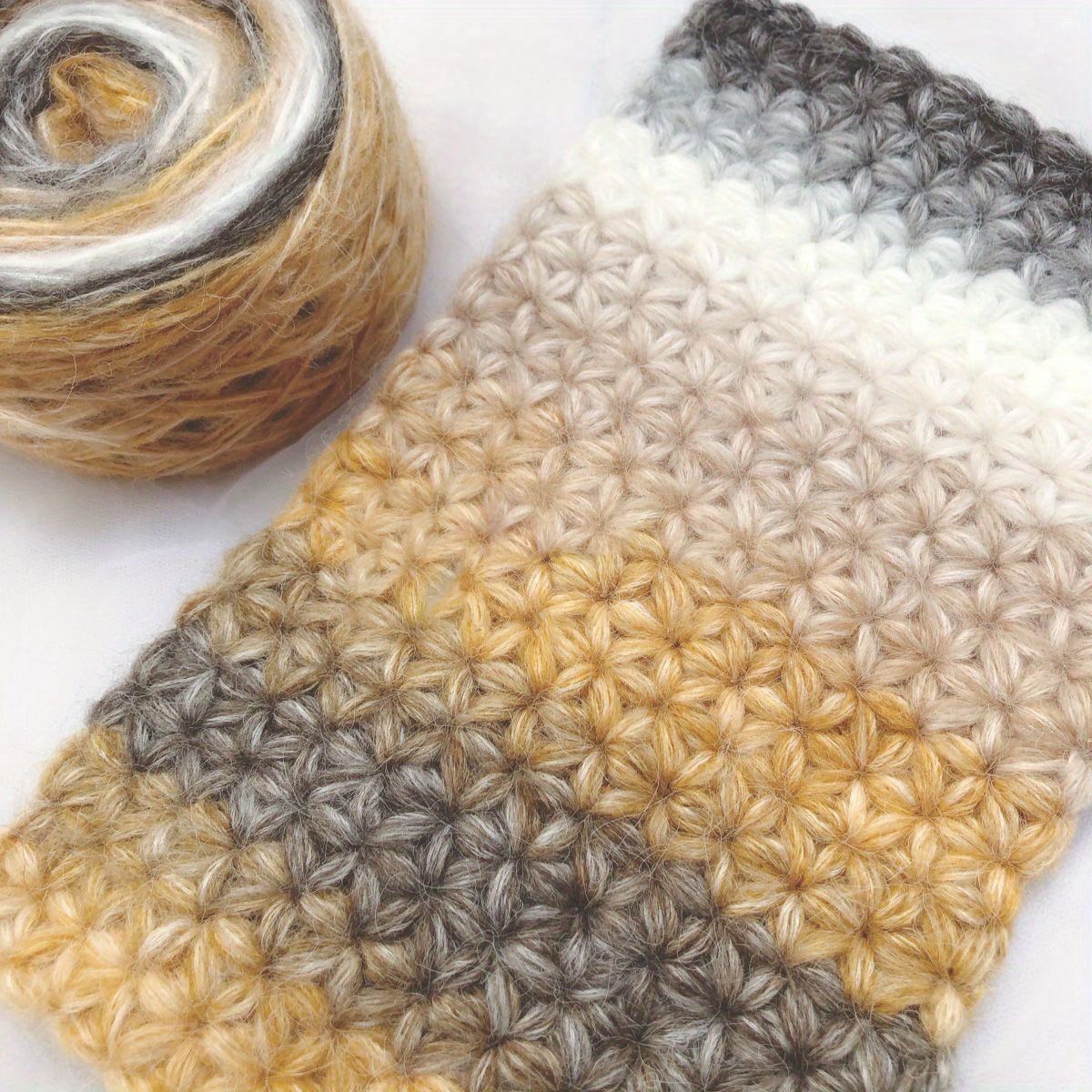 1Pcs Gradient Spray Wool Yarn,Gradient Colorful Yarn,Multi Color Yarn for Crocheting,Soft Yarn for Knitting for Crocheting Sweater,Gloves,Scarf,DIY