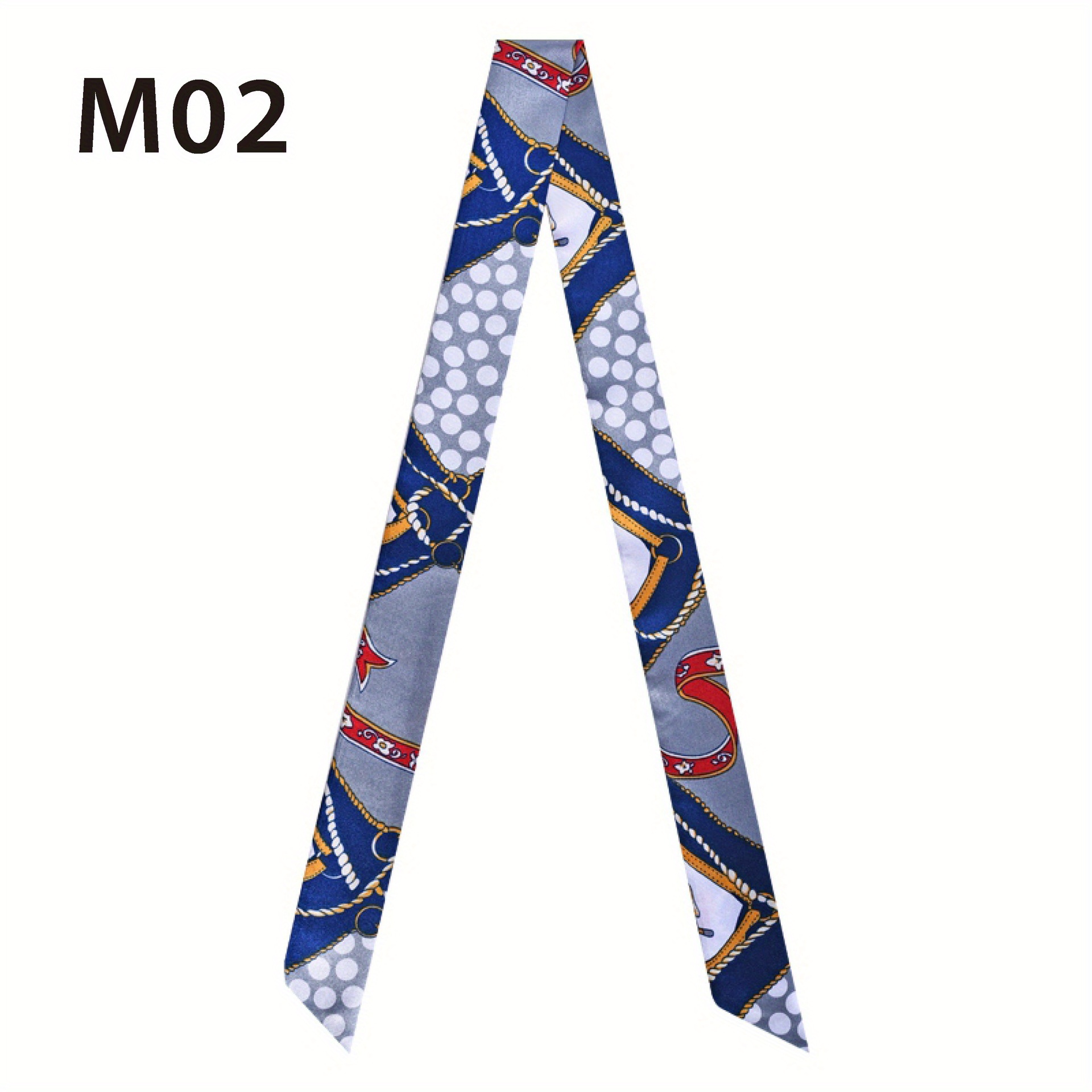 Color Block Skinny Scarf Elegant Long Ribbon Neckerchief French Style Twilly  Scarf Casual Hair Ribbon Handle Wrist Wraps - Temu