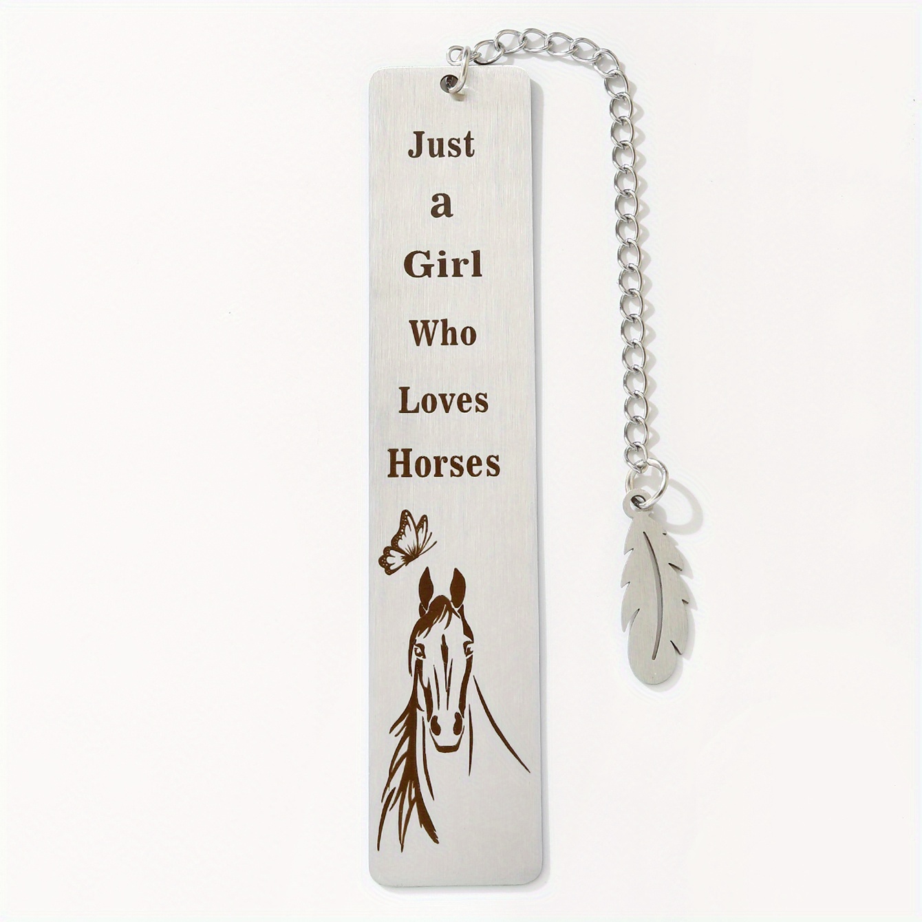 Unique Stainless Steel Bookmark - Perfect Gift for Horse-Loving Girls and Students!