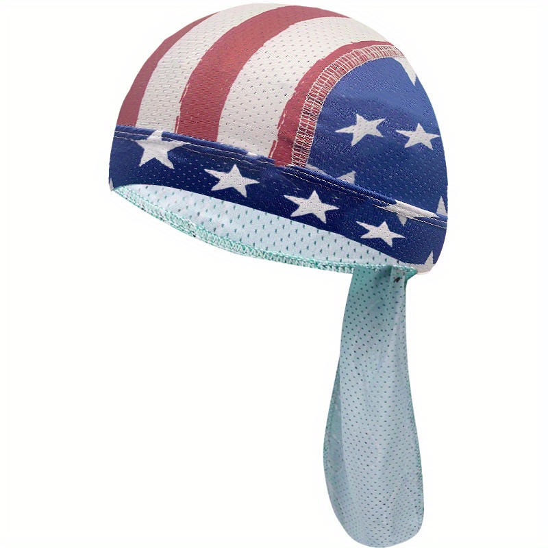 American Flag Skull Cap Pirate Hat Sweat Absorption Quick drying