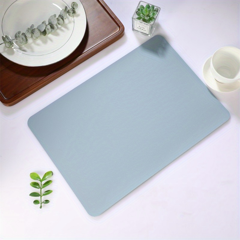 Double-layer leather placemat heat-proof mat Home waterproof and