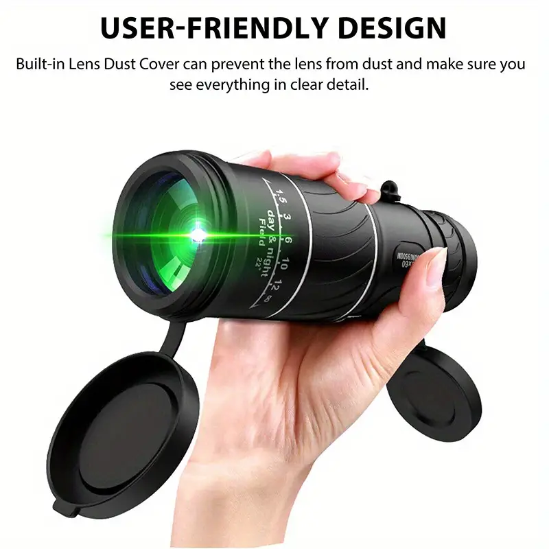 1pc monocular high definition optical monocular outdoor portable monocular suitable for bird watching camping touring hiking hunting life concerts details 4