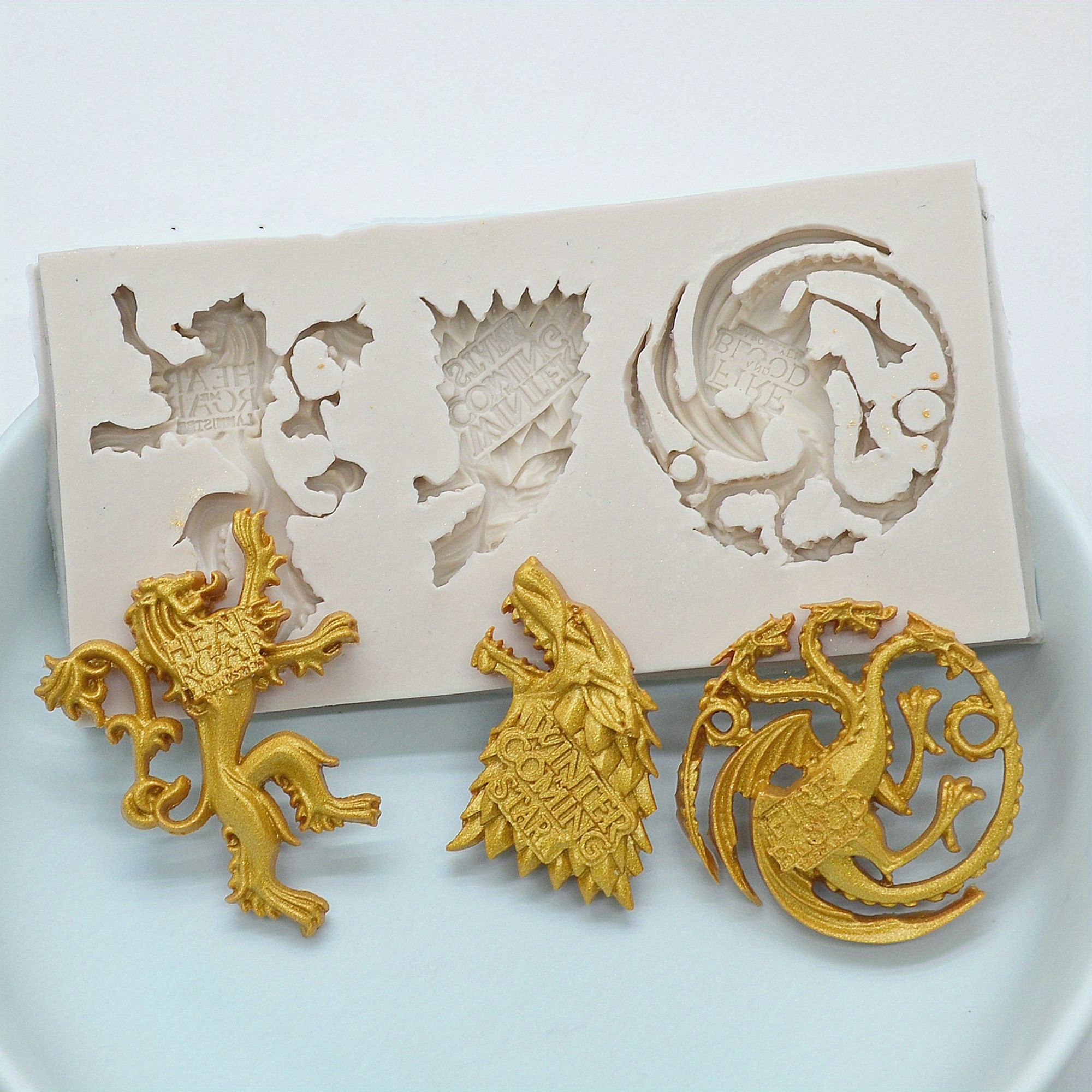 3d Dragon Chocolate Mold Silicone Candy Mold For Diy Cake - Temu