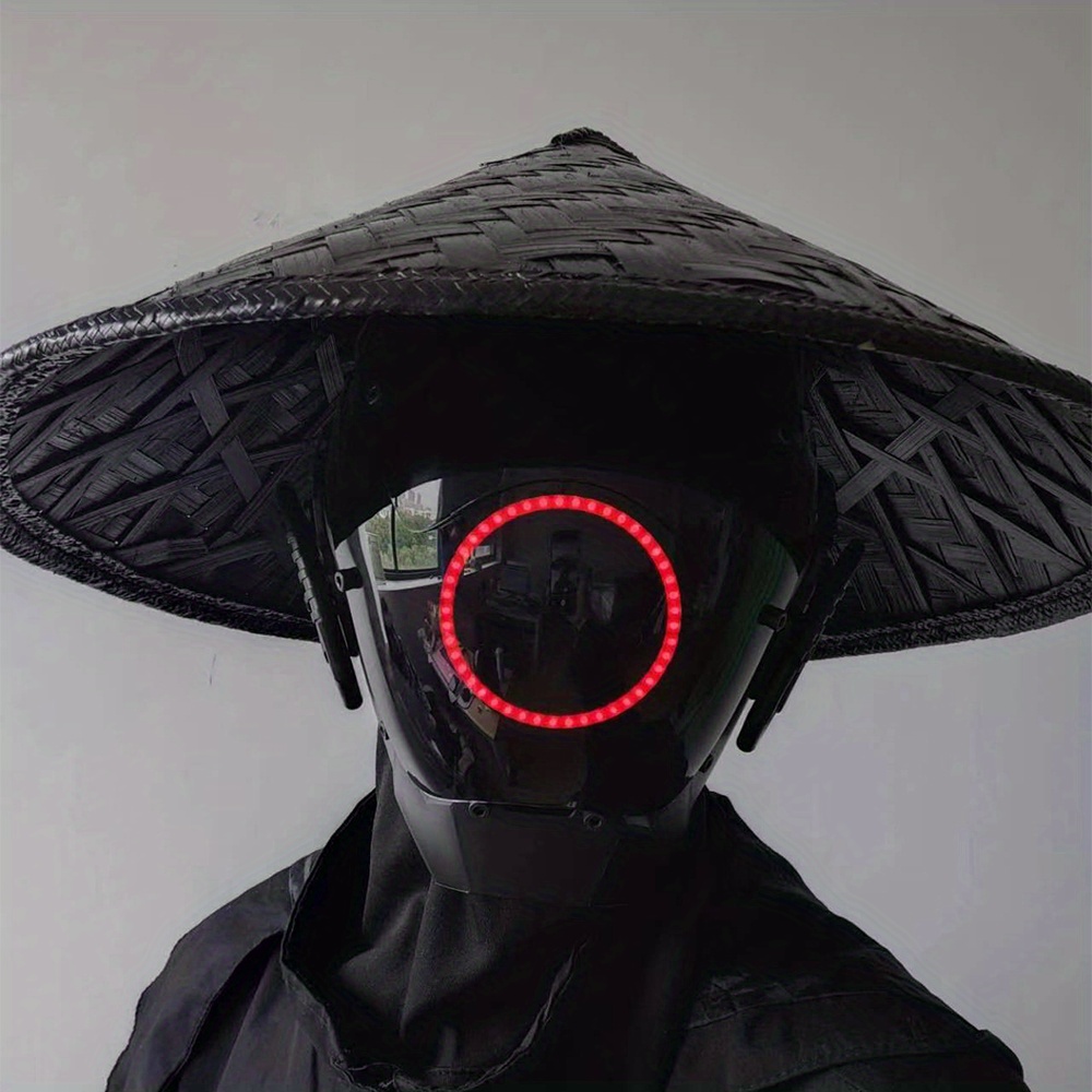 wishplan Commander Cyber punk Mask for Men Techwear Futuristic Mask,  Halloween Party Costume Masquerade Cool mask