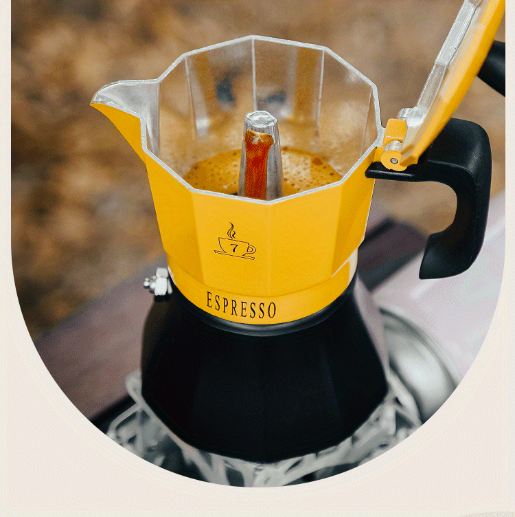 AIFUSI Moka - Cafetera italiana de 6 tazas/10 onzas, cafetera de café  expreso, estufa manual de campamento, máquina de café cubano, máquina de  café