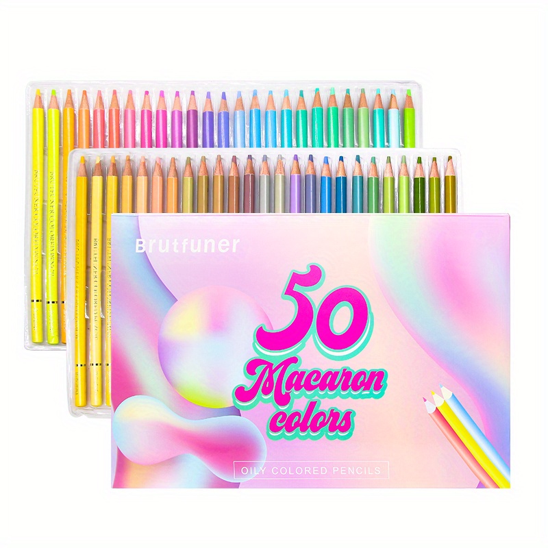 50/72 Macaron Colors And 80 Light colored Pencils For - Temu