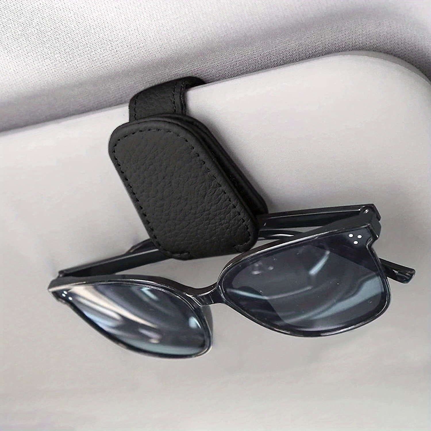 Support de lunettes pour pare-soleil de voiture, boîte de rangement de  lunettes de vue auto porte-visière de soleil de voiture lunettes de soleil  porte-clip décoration, accessoires de voiture intérieure appliquer t