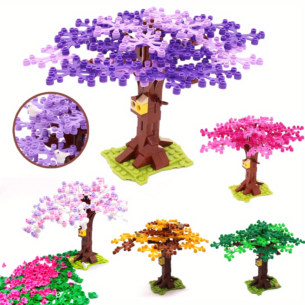 Birds Nest Tree House Branch Set Small Particle Building Blocks Toys