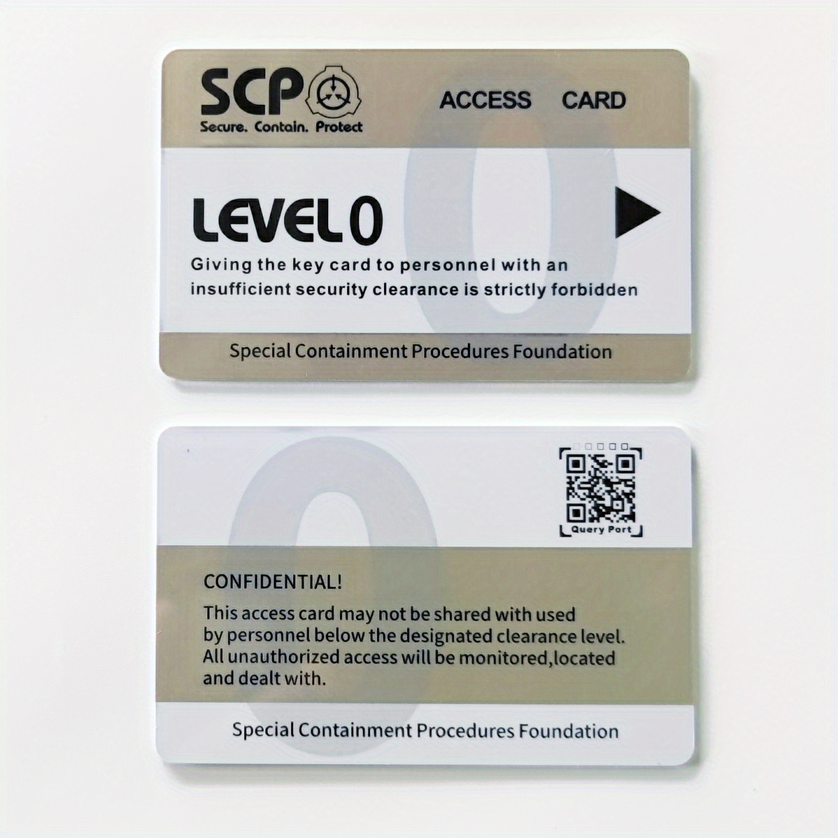 Show Off Your Love For The Scp Foundation With This Exclusive Grade Card  Accessory! - Temu Italy