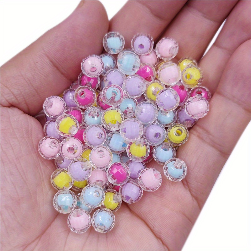 12mm Pink Pearl Acrylic Bubblegum Beads, Acrylic Gumball Beads in