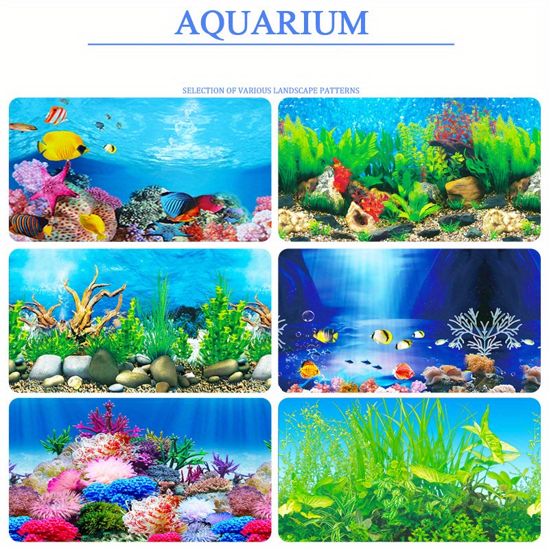 Aquarium Fish Tank Background Decoration Sticker Poster Ocean Decor Fish  Tank Background Fish Tank Decorations Aquarium Background Scenery Sticker, Today's Best Daily Deals