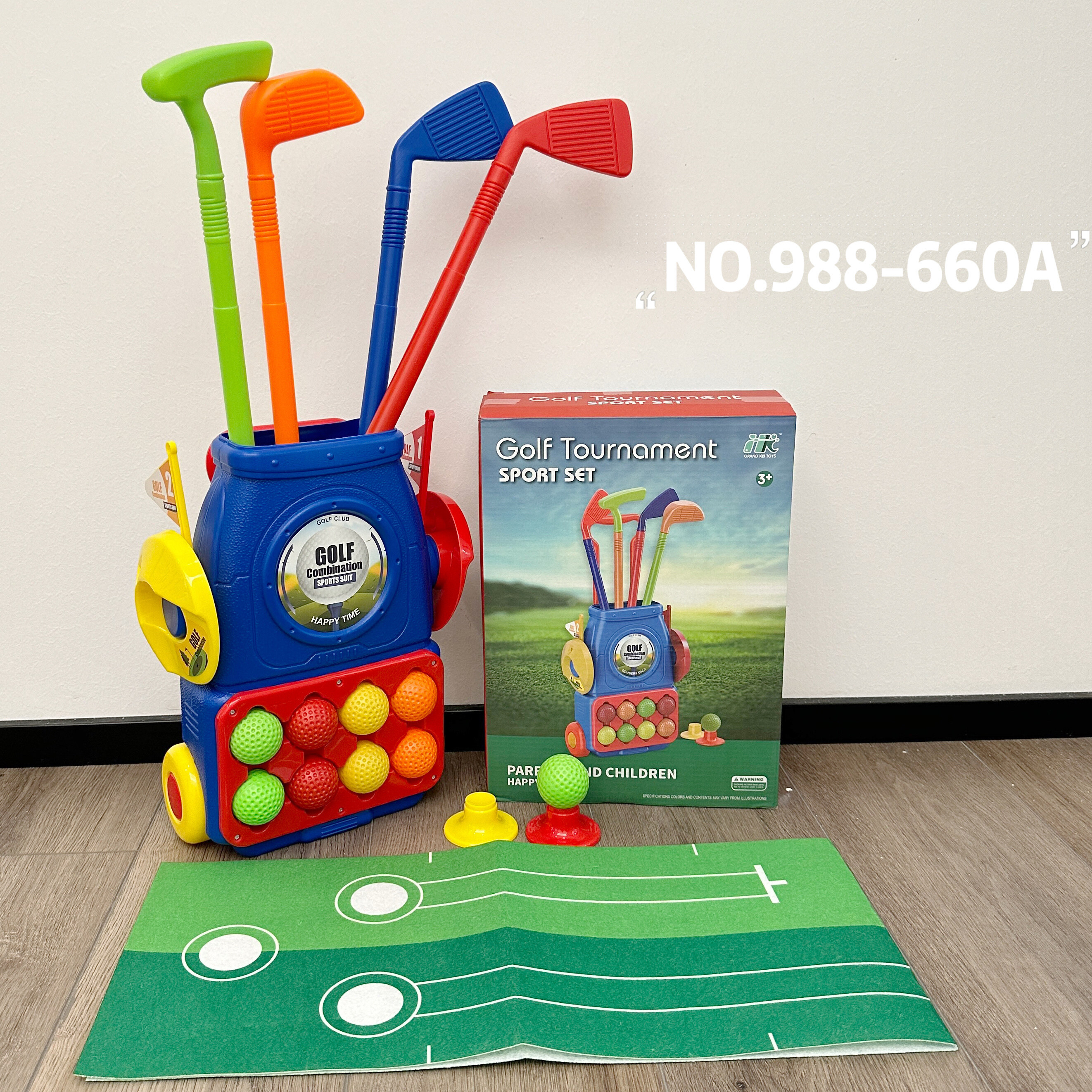 Juego de palos de Golf para niños pequeños, 6 bolas, 4 palos, 2 agujeros de  práctica y una estera de Putting, juguetes para niñas de 2, 3, 4 y 5 años -  AliExpress