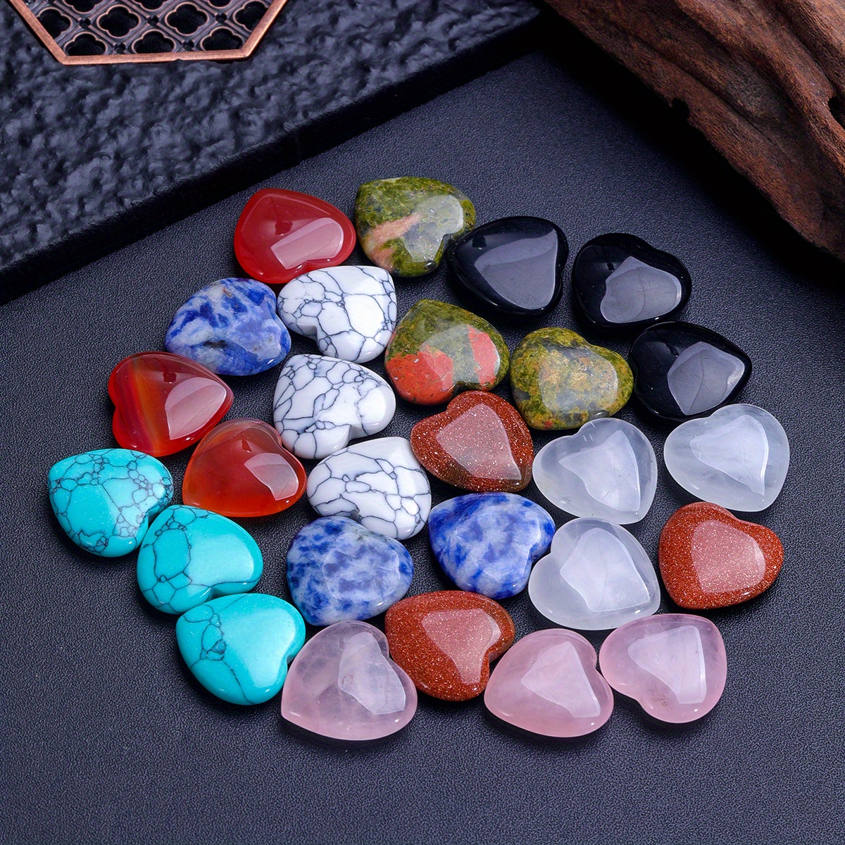Heartshaped Crystal Healing Stones Perfect For Energy Balance