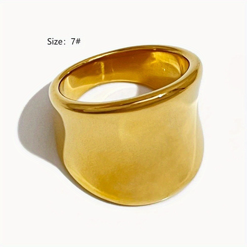 Normcore Band Ring Polish Temu Stainless - Plated 316 Steel Surface