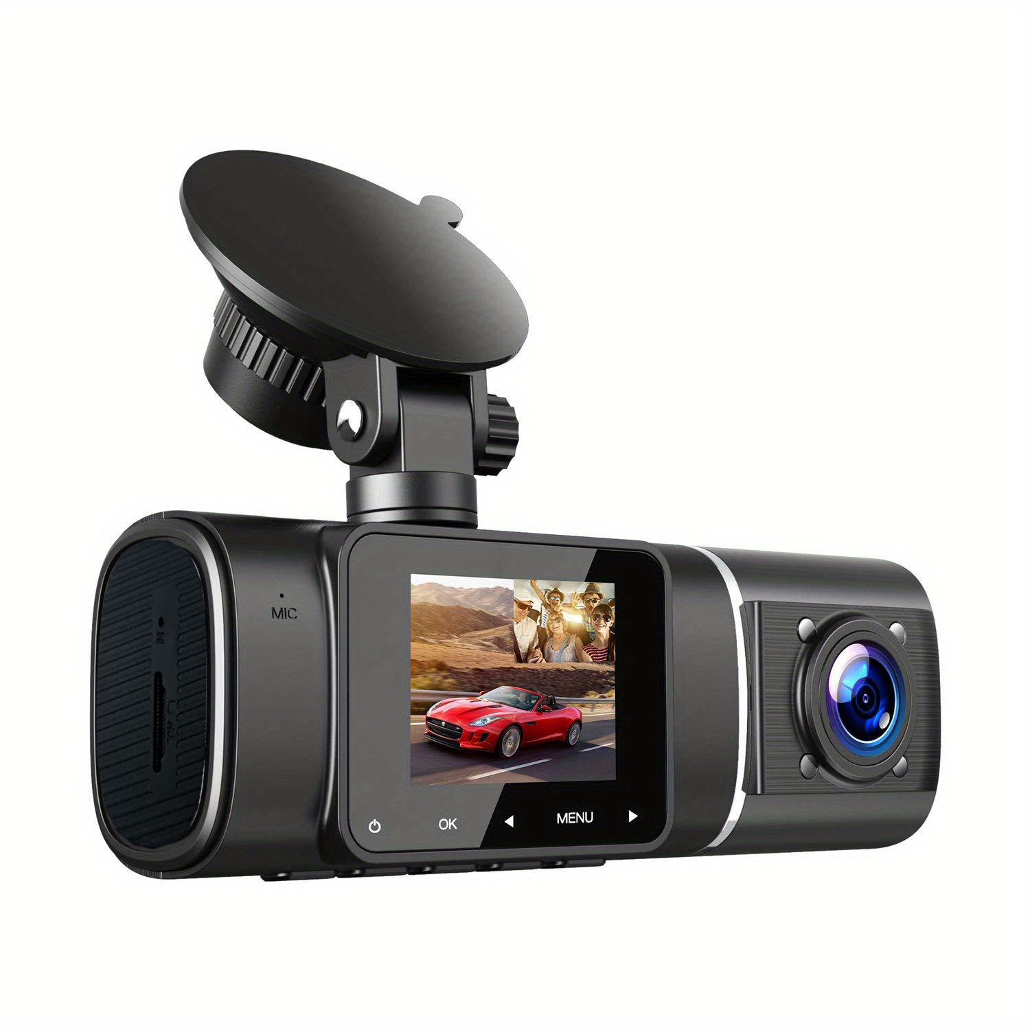 Comprar Grabadora de vídeo Dvr para coche de 2 pulgadas, 3 cámaras, cámara  de salpicadero para coche, cámara frontal e interior para cabina para  conductores de Taxi Uber