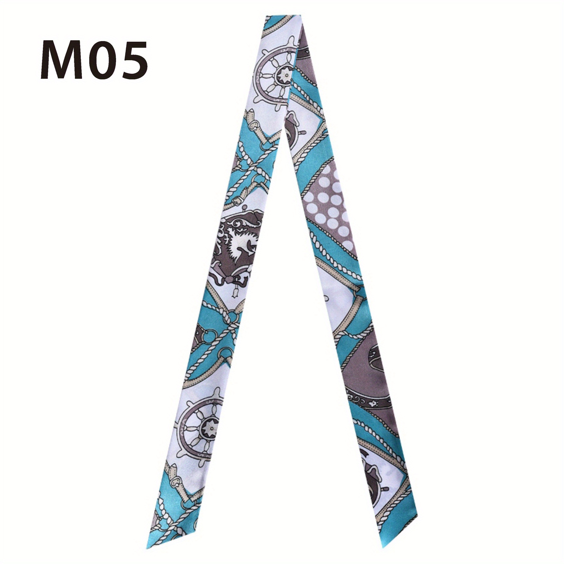 French Style Twilly Scarf Long Ribbon Neckerchief