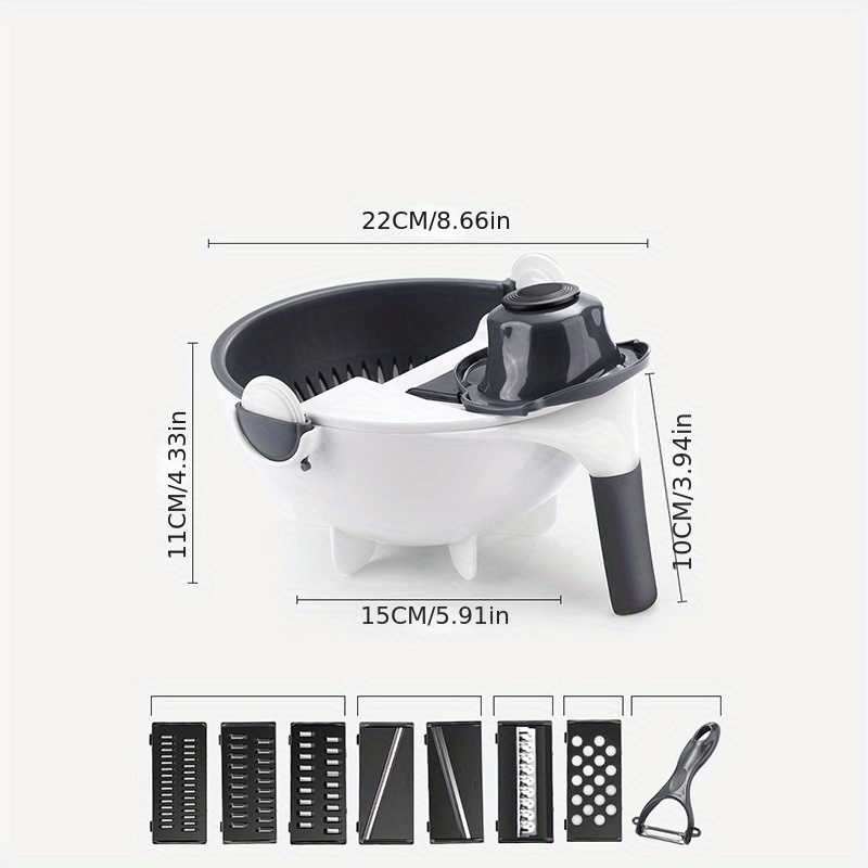 1pc Multifunctional Manual Drum-type Kitchen Grater, Potato Slicer, Soybean  And Coarse Cereals Grinder, Practical Vegetable Slicer, Not Hurt Hands  Vegetable And Fruit Cutter For Vegetables, Potatoes, Cucumbers, Carrots