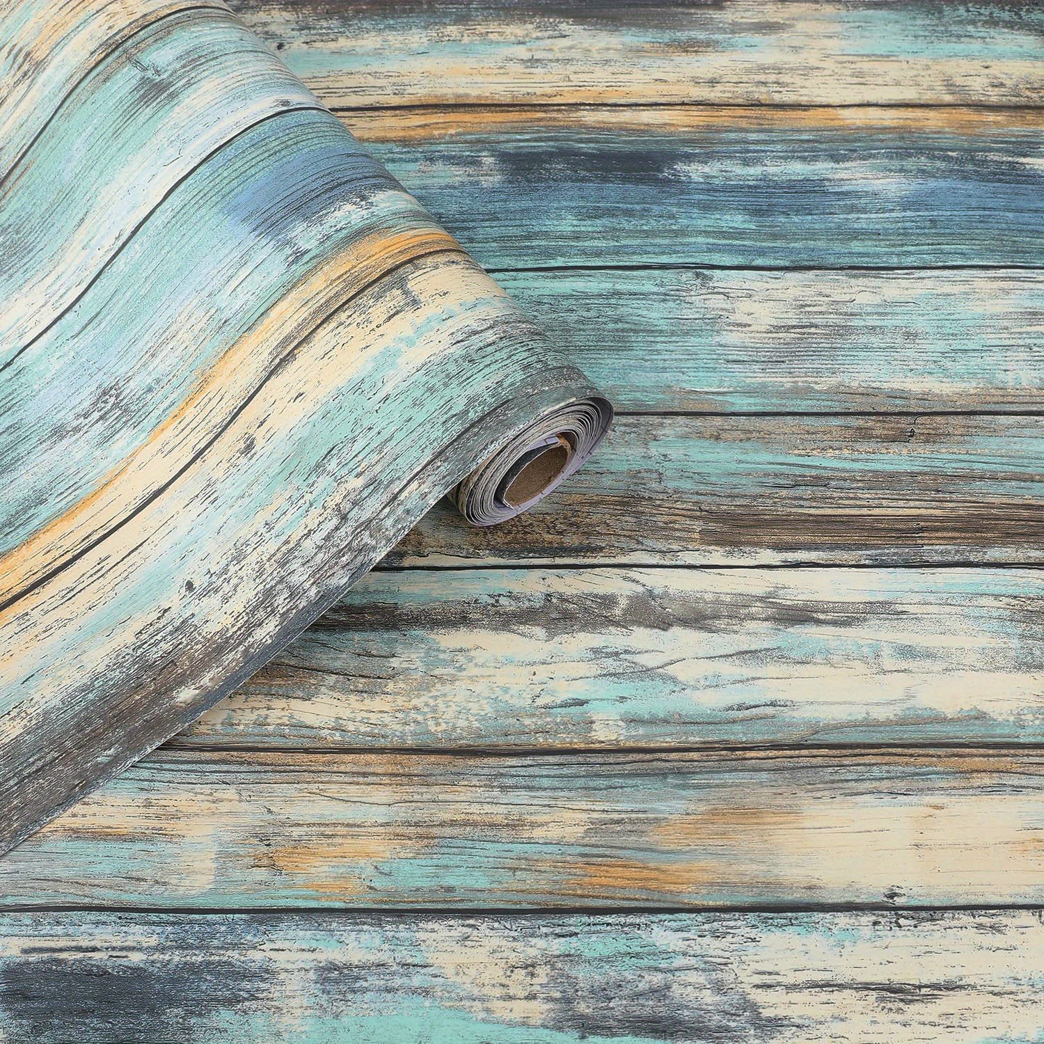 Self adhesive Wallpaper Rustic Wood Grain Self adhesive - Temu