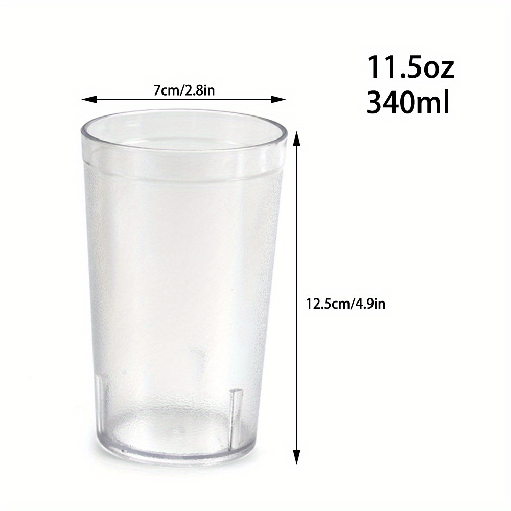 Unbreakable Plastic Stackable Water Tumbler, Acrylic Drinking Glasses, For  Juice Beverages Drinks Coffee Restaurant Style Reusable Top-rack Dishwasher  Safe - Temu Hungary
