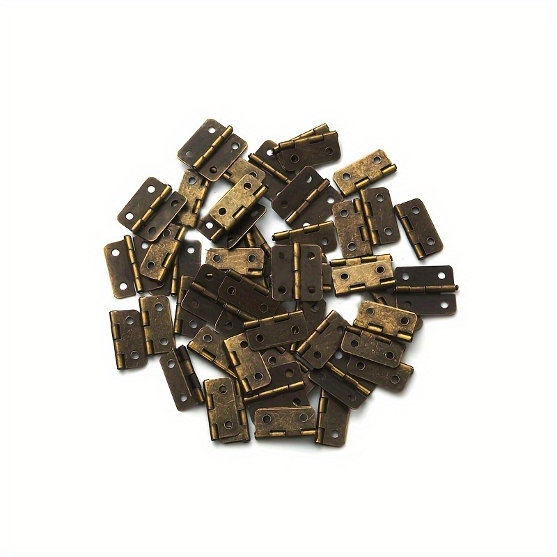 Gold Miniature Hinges with Screws with Screws, Mini Hinges, Miniature  Hinges