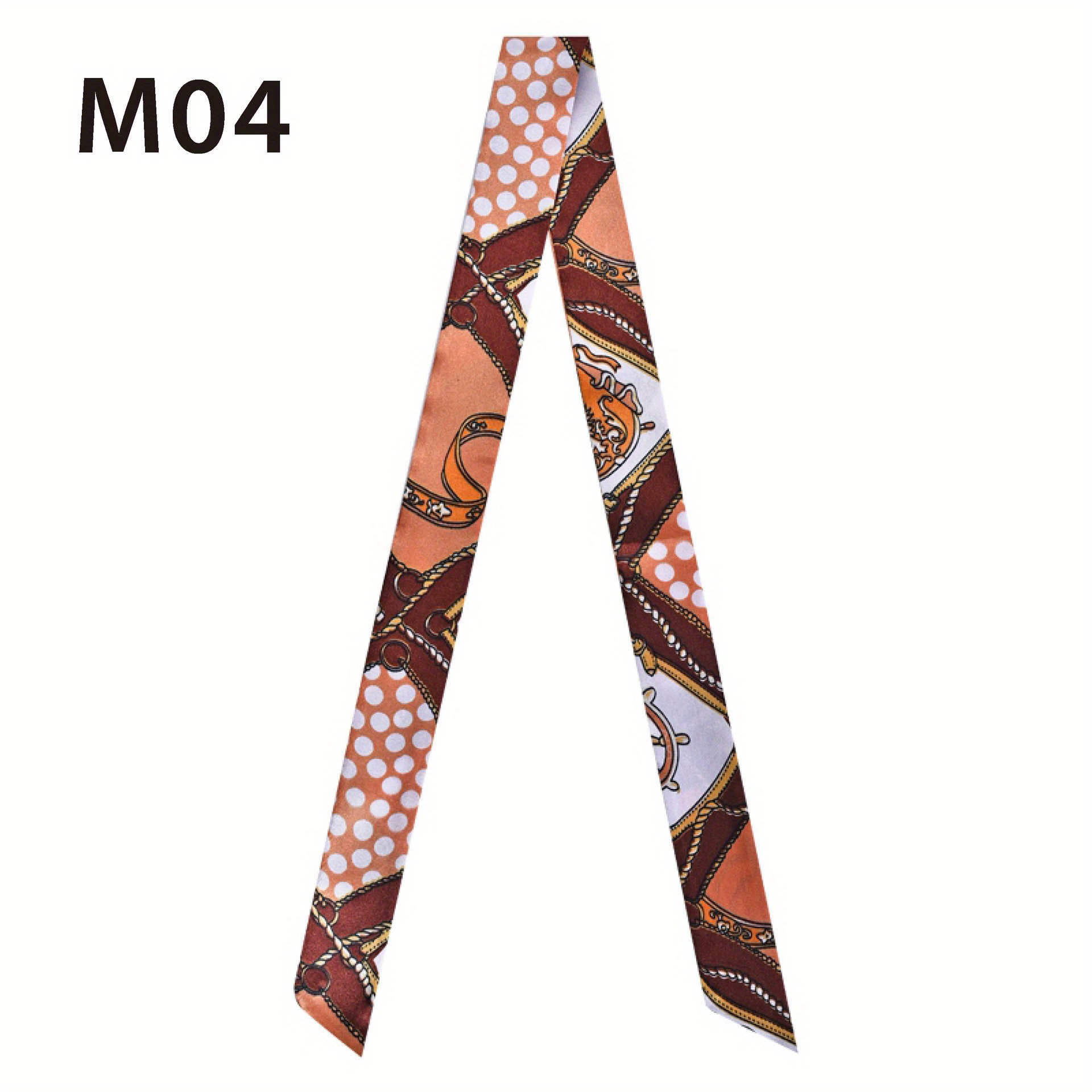 French Style Twilly Scarf Long Ribbon Neckerchief