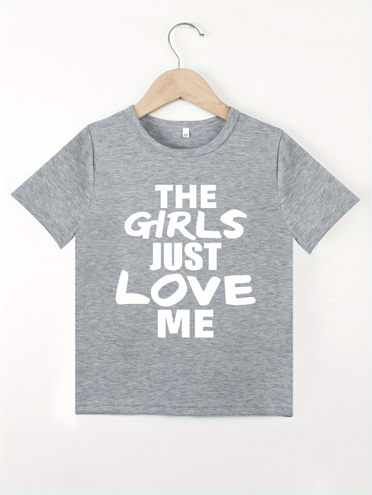 Girls White Love Print Crop T-Shirt