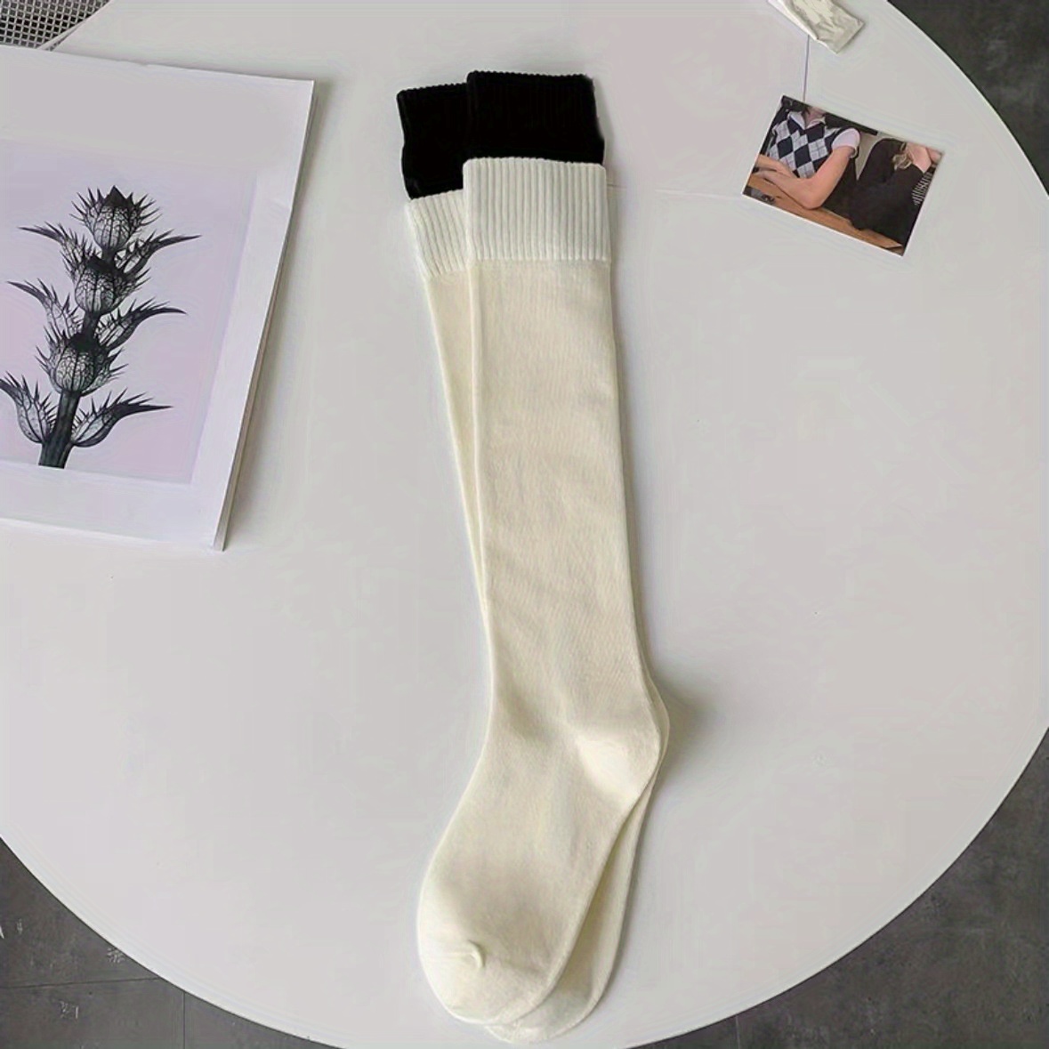 Colorblock Calf Socks - College Style Knee High Socks
