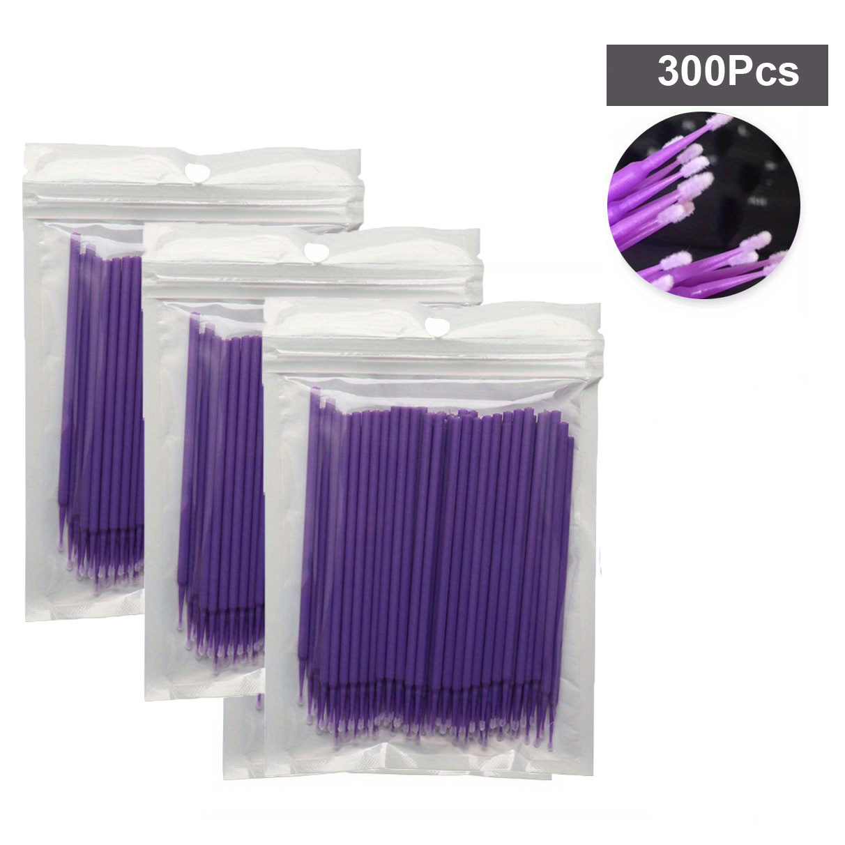 100Pcs/set Car Touch Up Paint Brushes Disposable Micro Brush Tips
