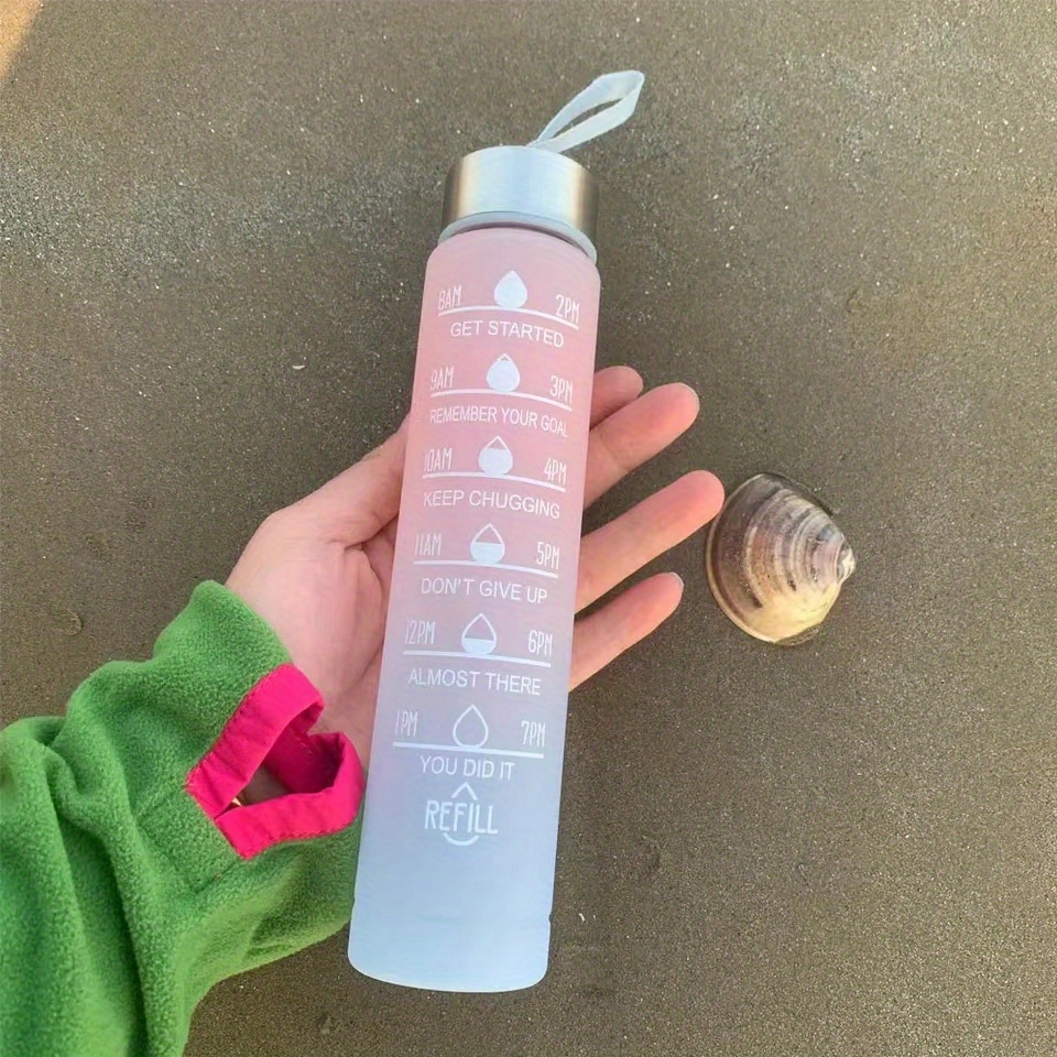 Gradient Color Spray Water Bottle, Portable Leakproof Water Cup With Straw,  Suitable For Outdoor Sports, Travel, Fitness - Temu United Arab Emirates
