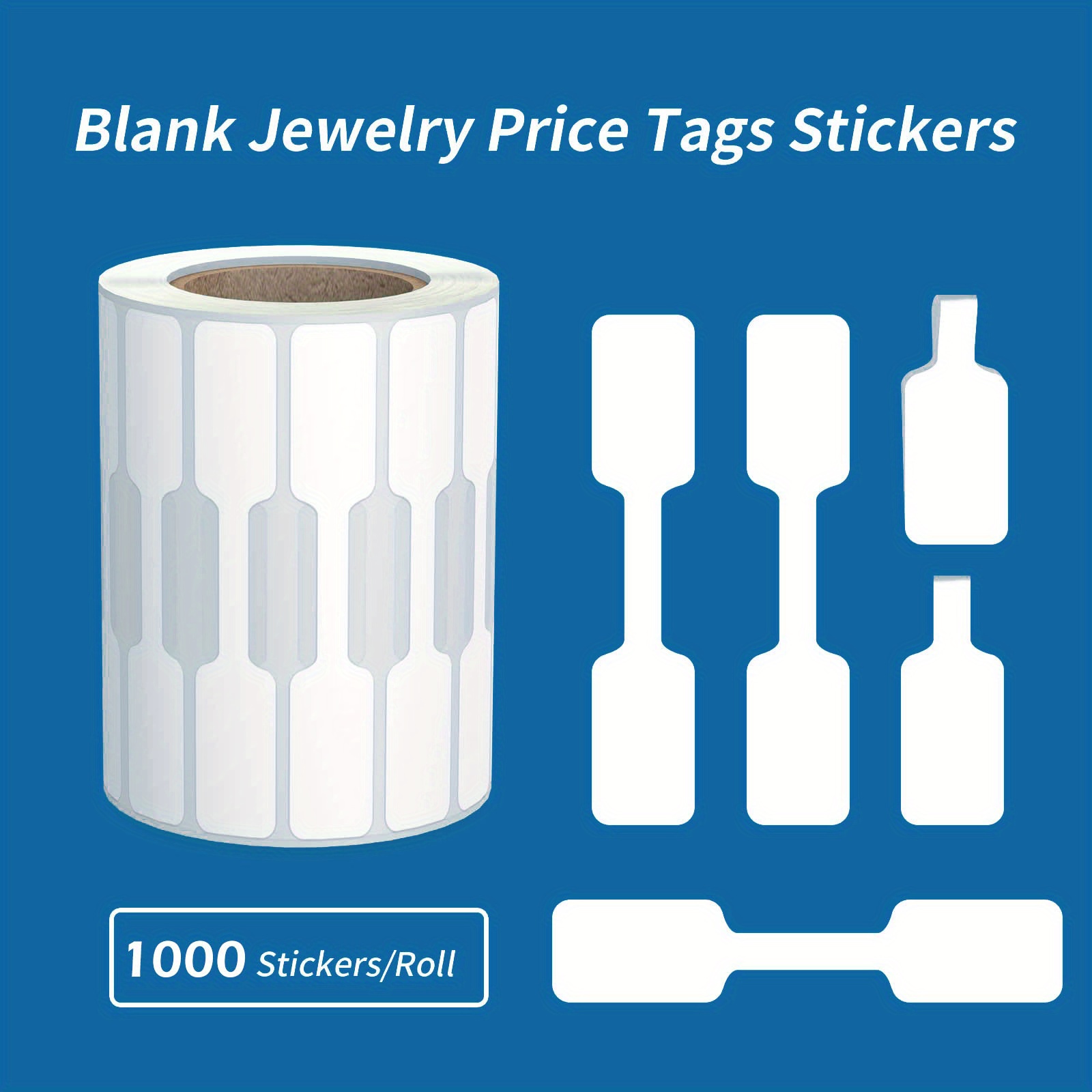 500Pcs Jewelry Tags Roll Price Identify Jewelry Price Tags